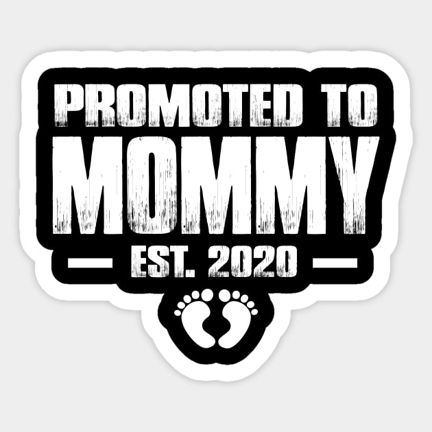 Promoted to Mommy 2020 Funny Mother's Day Gift Ideas For New Mom Sticker by smtworld